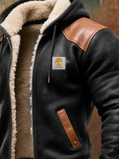 ROCHEFORT™ | BLOUSON HIVERNAL À DÉTAILS CUIR ÉLÉGANTS